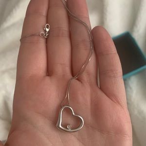 BIRKS white gold and diamond necklace